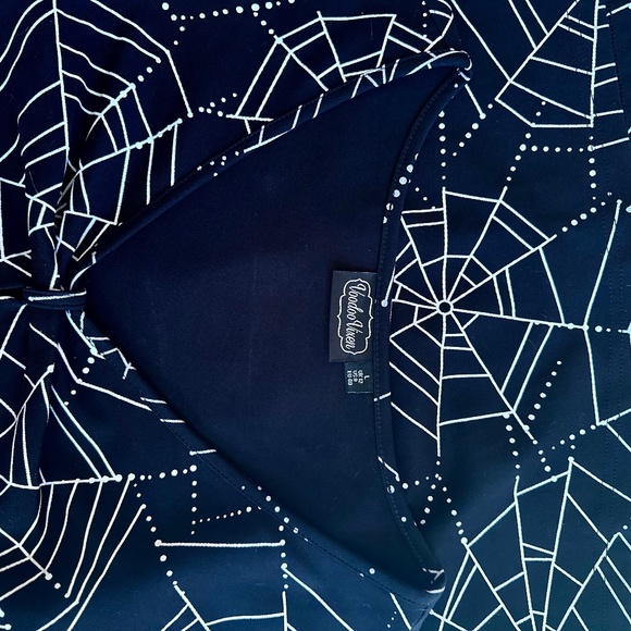 NWOT Spiderweb Top by Voodoo Vixen , 3/4 Sleeves, Stretch, Sz Medium/Large - Picture 5 of 5